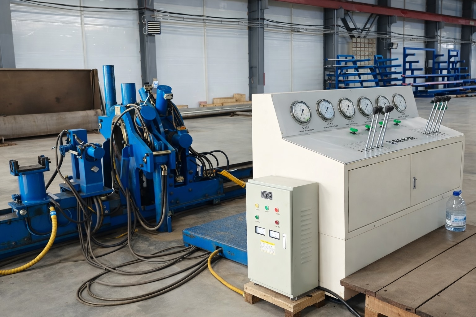 Гидравлический стендовый ключ в сервисном центре